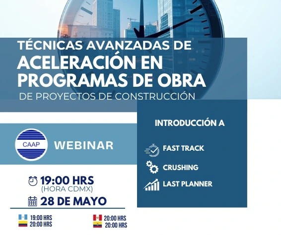 Flyer Webinar Técnicas Avanzadas Construcción